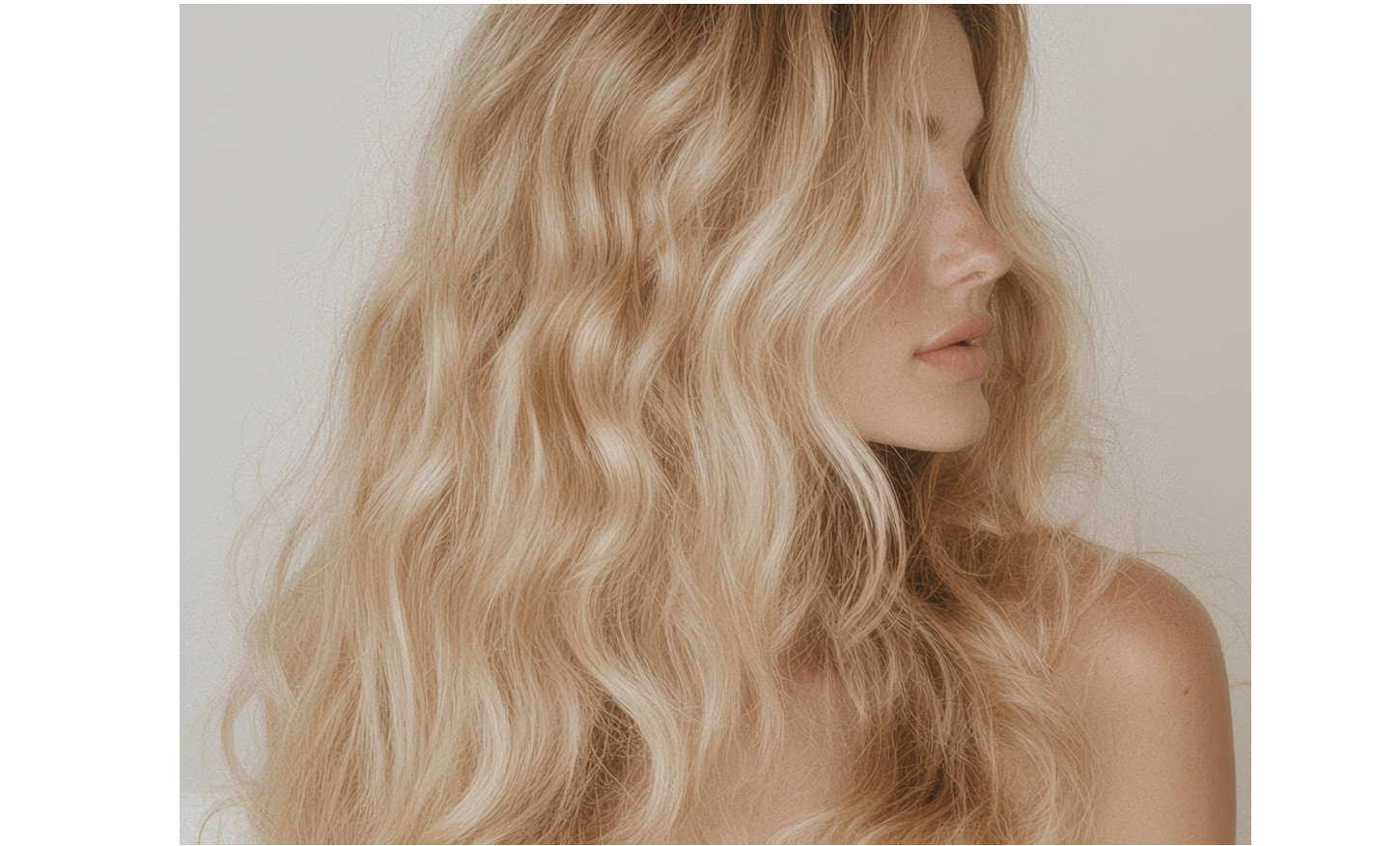 Olorey hair perfume in wavy hair